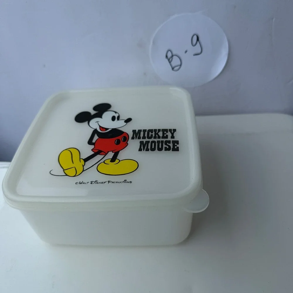 Vintage Lustroware Mickey Mouse Food Storage Container Walt Disney Productions‎